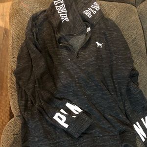 Pink Victoria’s Secret 1/4 zip sweatshirt